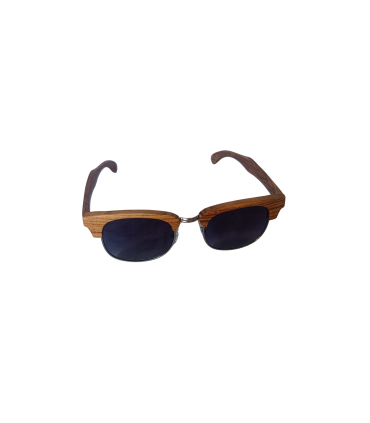 Lesena sončna očala Zebra Wood + Metal – kontrast | Owlet